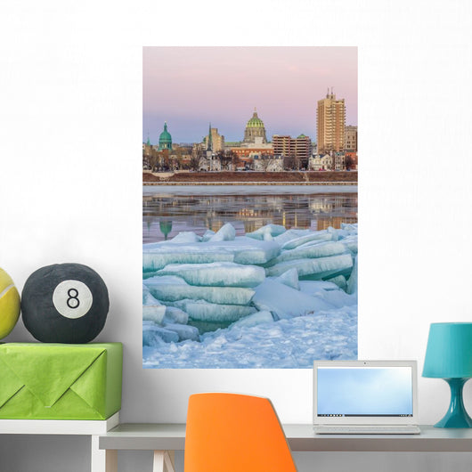 Harrisburg City Ice Jam Wall Decal