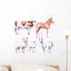 Watercolor Farm Animals Wall Decal Sticker Set