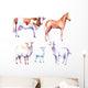 Watercolor Farm Animals Wall Decal Sticker Set