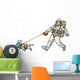 Astronauts Man and Dog Wall Decal