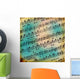 Grunge abstract musical background for advertisement or announce Wall Mural