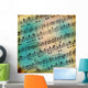 Grunge abstract musical background for advertisement or announce Wall Mural