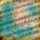 Grunge abstract musical background for advertisement or announce Wall Mural