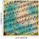 Grunge abstract musical background for advertisement or announce Wall Mural