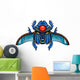 Blue Egyptian Scarab Wall Decal