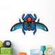 Blue Egyptian Scarab Wall Decal