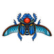 Blue Egyptian Scarab Wall Decal