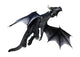 Black Flying Fantasy Dragon Wall Decal
