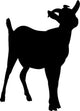 Little Black Goat Wall Decal