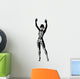 Halloween Party Girl Skeleton Wall Decal