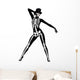 Halloween Dance Party Skeleton Wall Decal