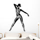 Halloween Dance Party Skeleton Wall Decal