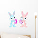 Easter Bunny with Easter Egg Wall Decal