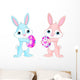 Easter Bunny with Easter Egg Wall Decal