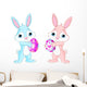 Easter Bunny with Easter Egg Wall Decal
