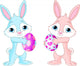 Easter Bunny with Easter Egg Wall Decal