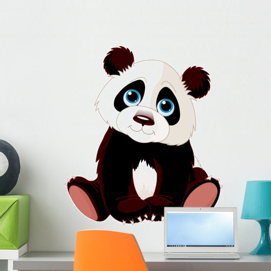 Sitting Panda Wall Decal