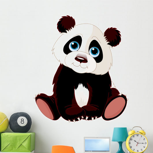 Sitting Panda Wall Decal