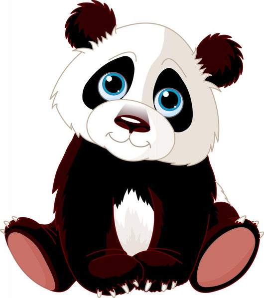 Sitting Panda Wall Decal
