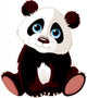 Sitting Panda Wall Decal