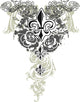 tribal fleur de lis emblem Wall Decal