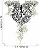 tribal fleur de lis emblem Wall Decal