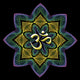 fractal lotus aum Wall Mural