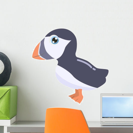 Cute Cartoon Puffin Vector Wall Decal