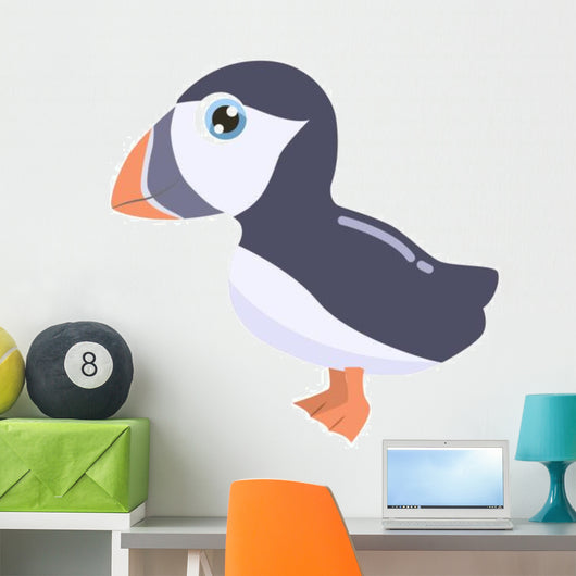 Cute Cartoon Puffin Vector Wall Decal