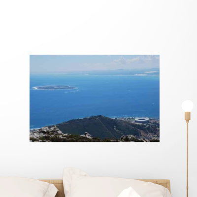 Green Point Robben Island Wall Decal shown on a wall