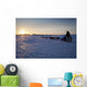Ray Redington Jr Runs Toward Unalakleet At Sunset During Iditarod 2009 Wall Mural