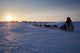 Ray Redington Jr Runs Toward Unalakleet At Sunset During Iditarod 2009 Wall Mural