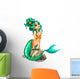 Sexy Mermaid with Green Wall Decal