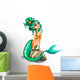 Sexy Mermaid with Green Wall Decal