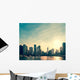 Downtown Chicago Skyline Sunset Wall Decal