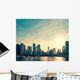 Downtown Chicago Skyline Sunset Wall Decal