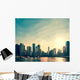 Downtown Chicago Skyline Sunset Wall Decal