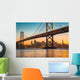 Golden Gate Bridge & San Francisco Skyline Close-up Wall Decal