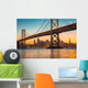 Golden Gate Bridge & San Francisco Skyline Close-up Wall Decal