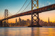 Golden Gate Bridge & San Francisco Skyline Close-up Wall Decal
