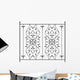 Wrought Iron Gate Door Wall Decal