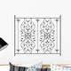 Wrought Iron Gate Door Wall Decal