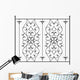 Wrought Iron Gate Door Wall Decal
