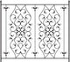 Wrought Iron Gate Door Wall Decal