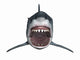 Attacking Great White Shark Wall Decal