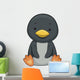 Penguin Sit Illustration Wall Decal