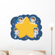 Stickman Kids Family Astronaut Wall Decal