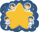 Stickman Kids Family Astronaut Wall Decal