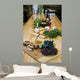 Bread And Fruit Hors D'oervres Wall Mural