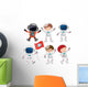 Set Astronaut Wall Decal Sticker Set